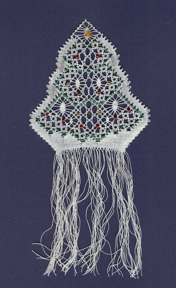 Christmas Tree Torchon Bobbin Lace Pattern