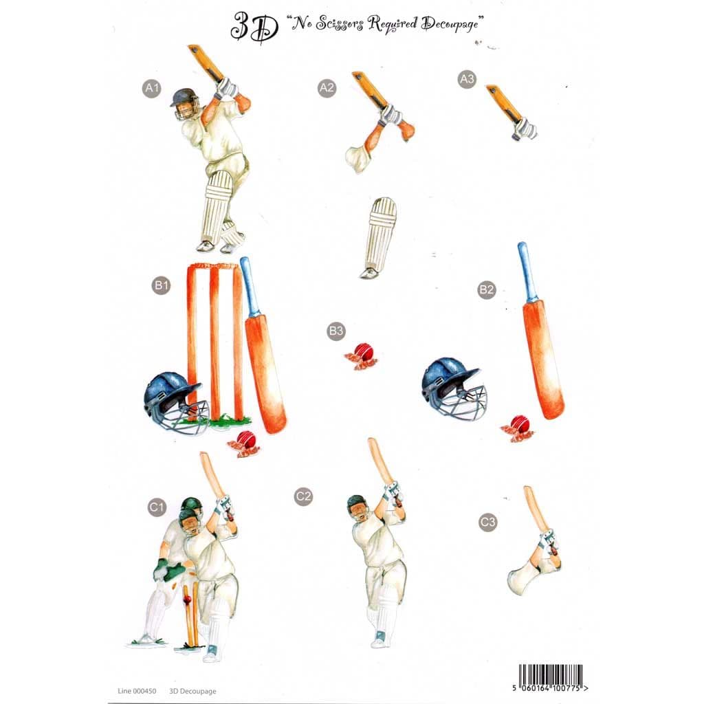 Cricket Die Cut 3d Decoupage Sheet From Craft UK Ltd