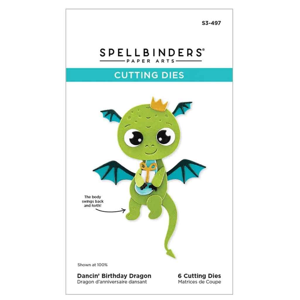 Dancin' Birthday Dragon Spellbinders Paper Craft Dies