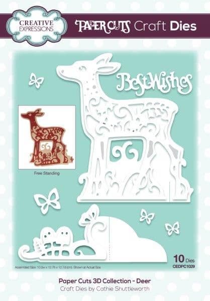 Deer - Paper Cuts 3D Collection Metal Dies by Creative Expressions