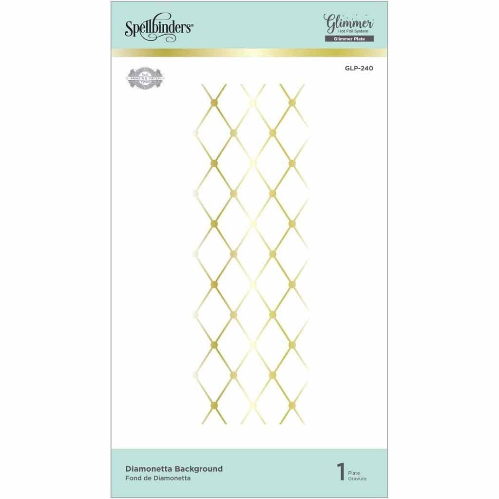 Diamonetta Background Glimmer Hot Foil Plate by Spellbinders