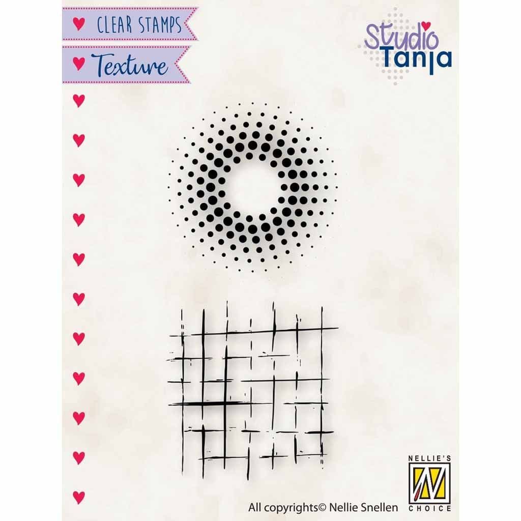 Dots & Lines Background Clear Rubber Stamp By Nellie's Choice for Paper Crafts