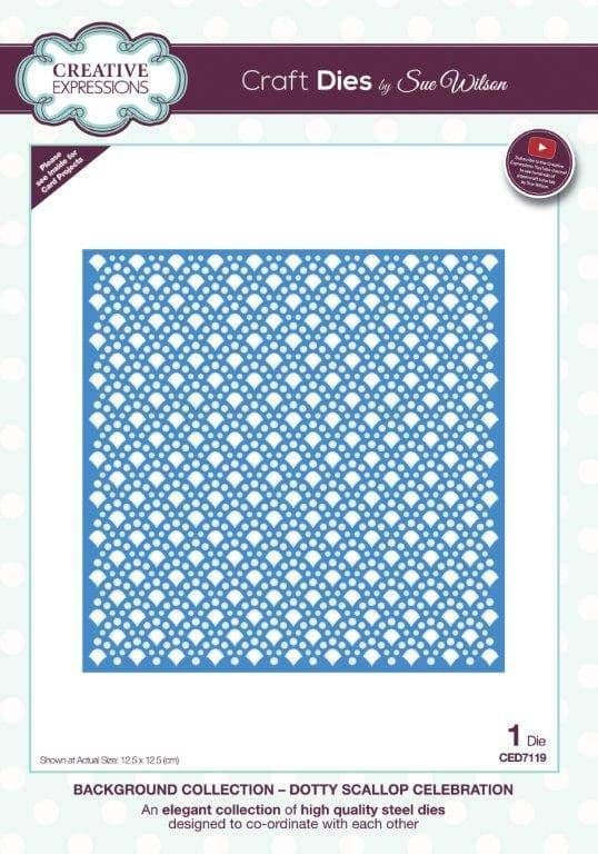 Dotty Scallop Background Craft Metal Die for Paper Crafting