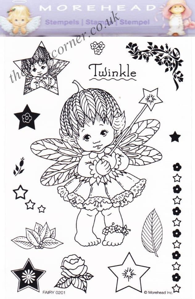 Fairy Twinkle 15 Clear Rubber Stamp Set From Morehead