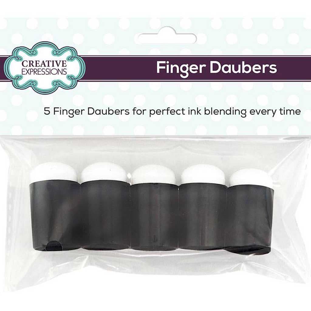 Finger Dauber Pack of 5 For Stencils & Paper Crafts