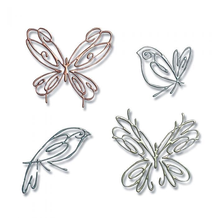 Flight of Fancy Paper Crafting Thinlets Metal Die For Cardmaking