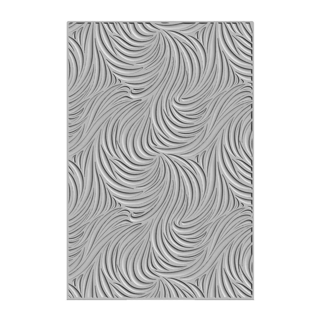 Flowing Waves 3d Sizzix Embossing Folder Paper Crafting