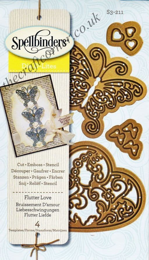 Flutter Love Spellbinders Shapabilities Die D-Lites S3-211