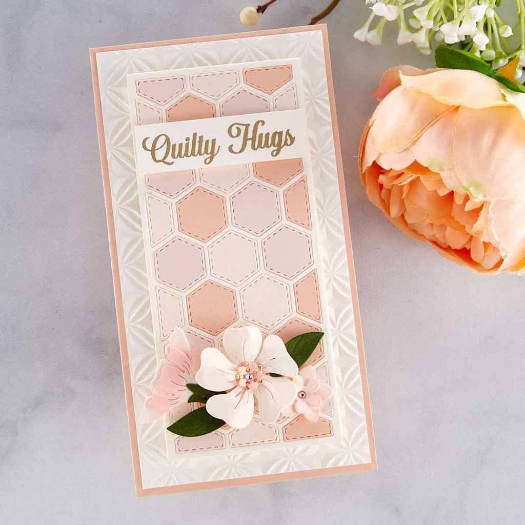 French Braid & Hexagon Panels 4 Metal Craft Dies by Spellbinders