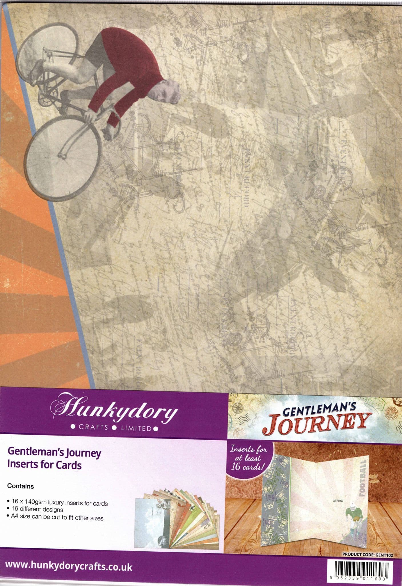 Gentleman's Journey - Inserts for Cards By Hunkydory