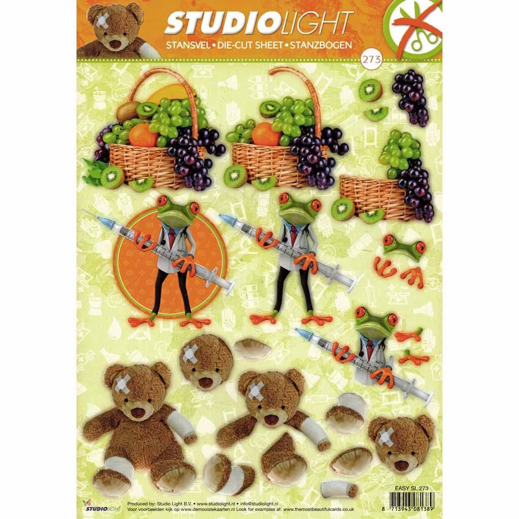 Get Well Soon Designs Die Cut 3d Decoupage Sheet - NO CUTTING