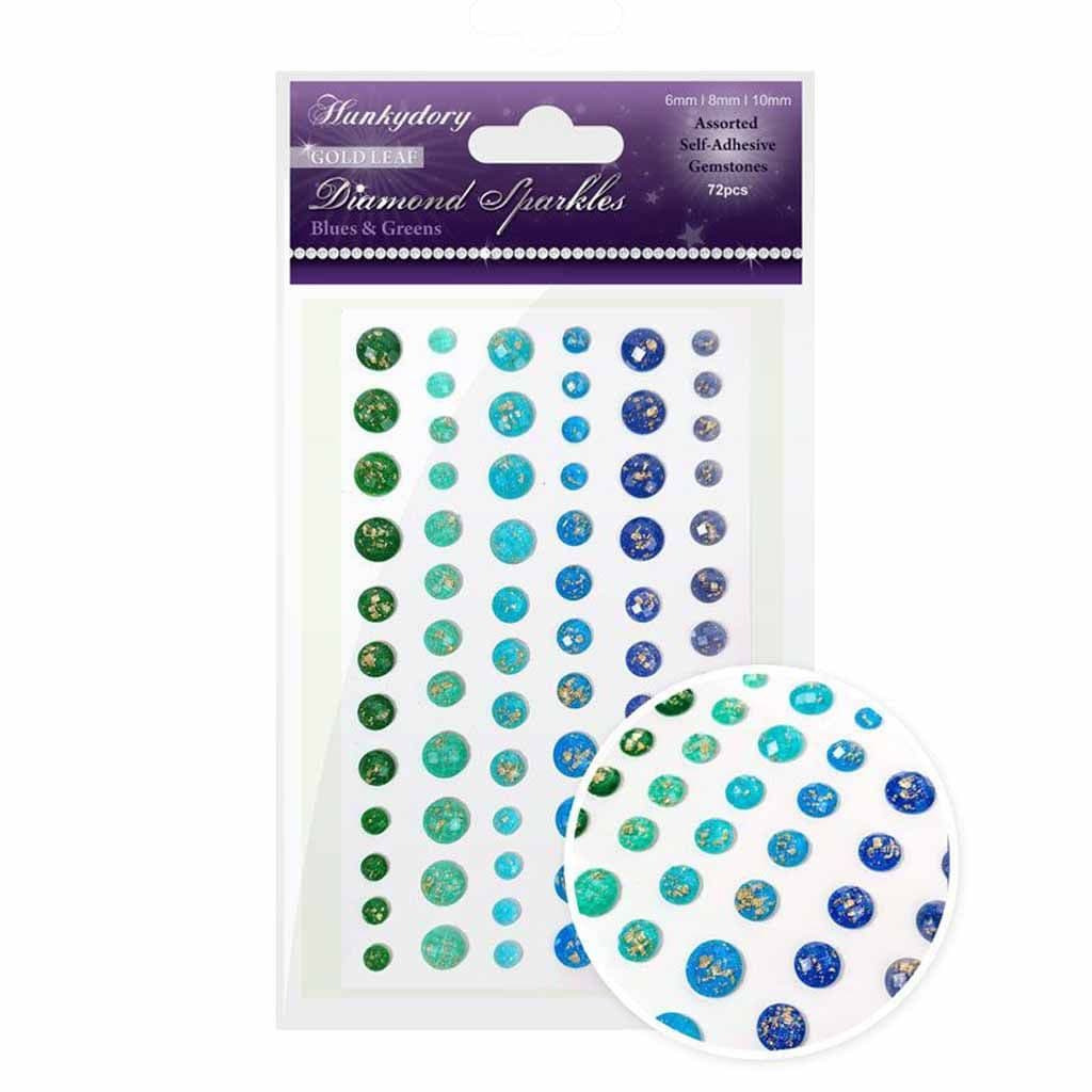 Gold Leaf Diamond Sparkles Self Adhesive Gemstones for Craft