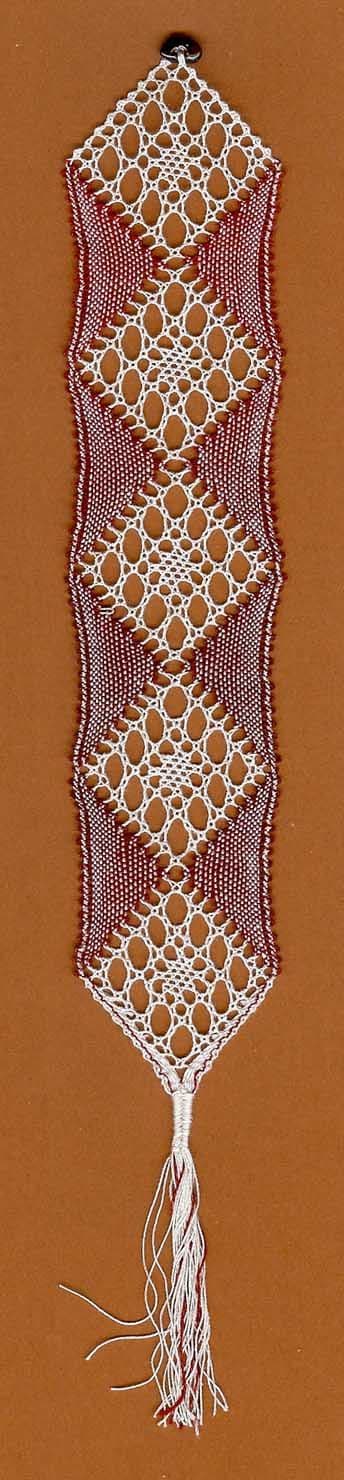 January Birthstone Bookmark Torchon Bobbin Lace Pattern