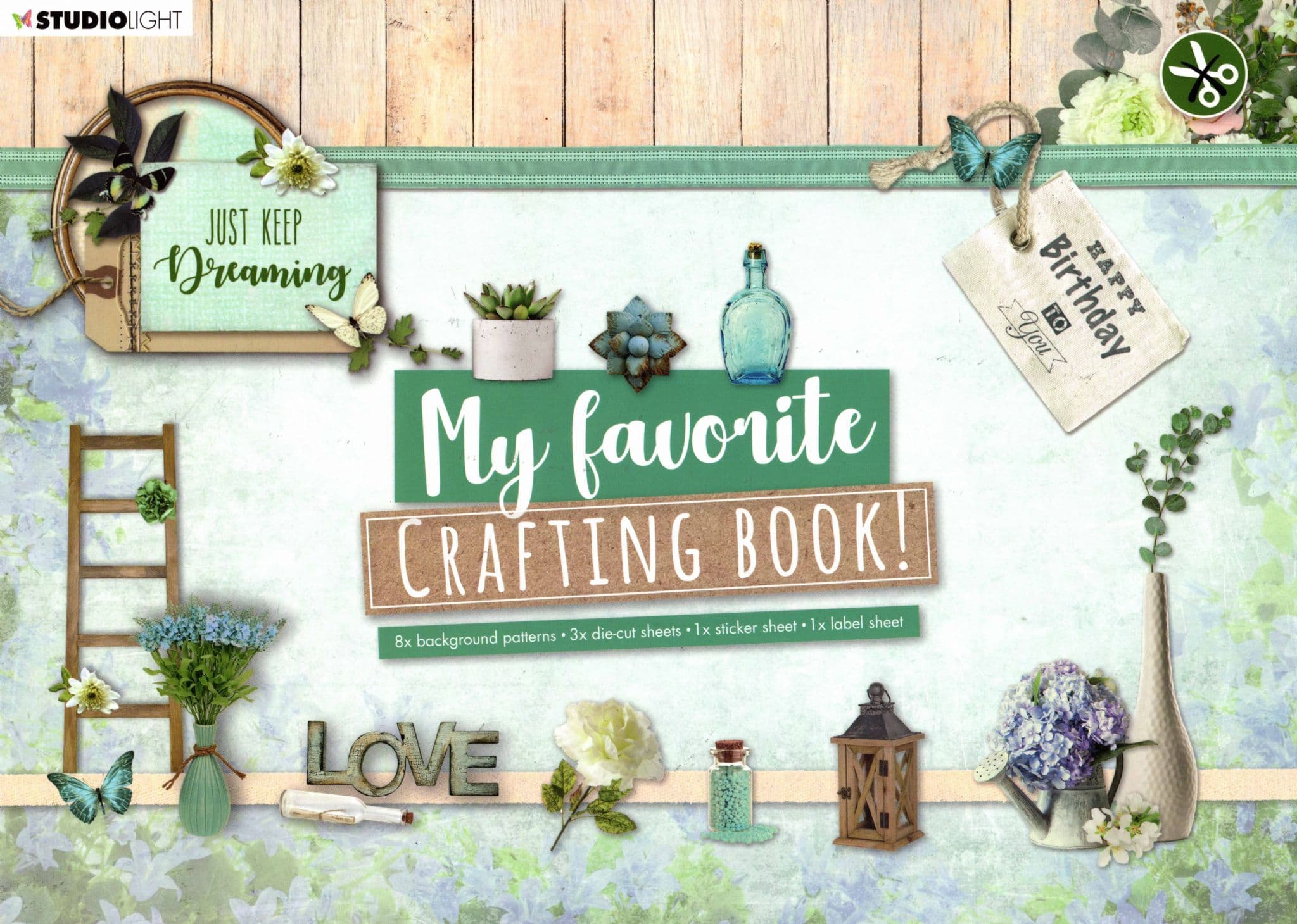 Just Keep Dreaming My Favorite Crafting Book Die Cut by Studio Light - No Cutting