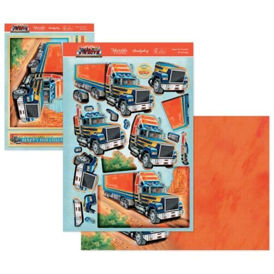 Keep On Truckin' Die Cut 3d Decoupage Craft Paper