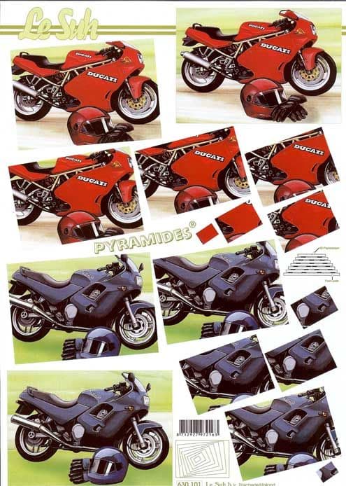 Le Suh Motor Bikes 3d Pyramides