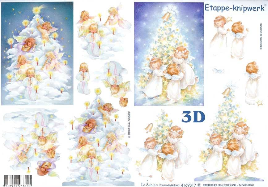 Little Angels Designs 3d Decoupage Sheet from Le Suh