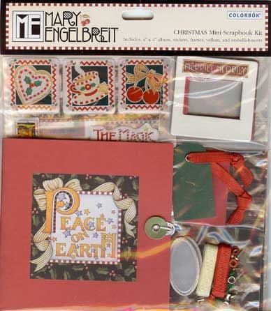 Mary Engelbreit Christmas Mini Scrapbook Album Kit - Colorbok