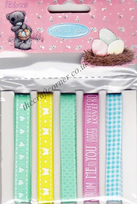 Me To You Happy Easter 5 Pack of 1 Metre Ribbons