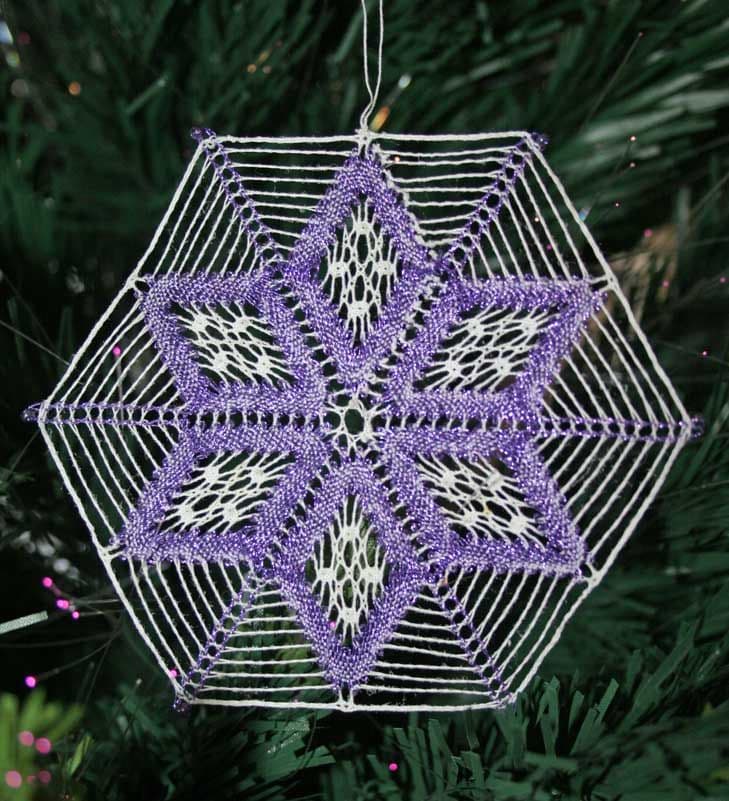 Mini Snowflake Christmas Torchon Bobbin Lace Pattern