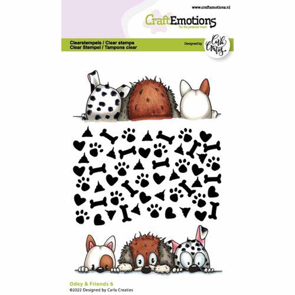 Odey & Friends Doggy Clear Rubber Stamps for Paper Crafts