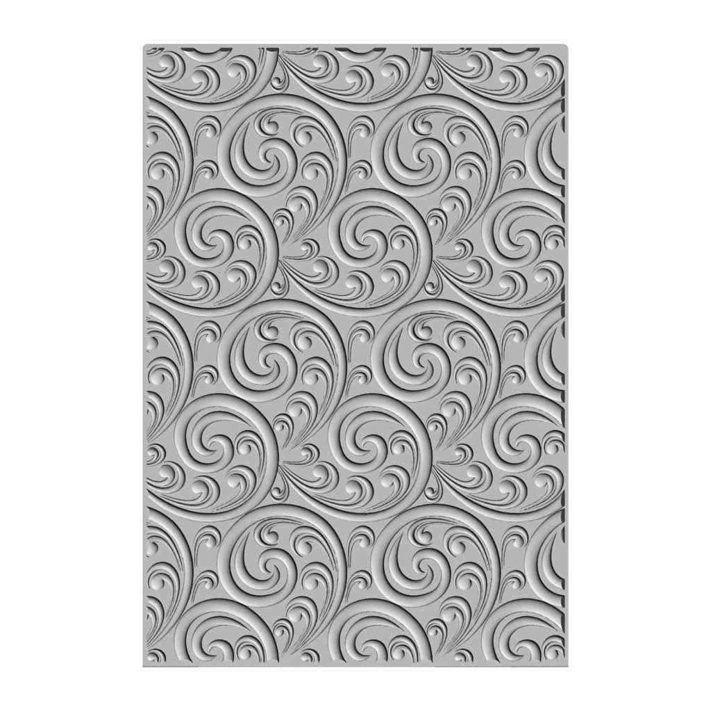 Ornamental Spiral 3d Sizzix Embossing Folder Paper Crafting