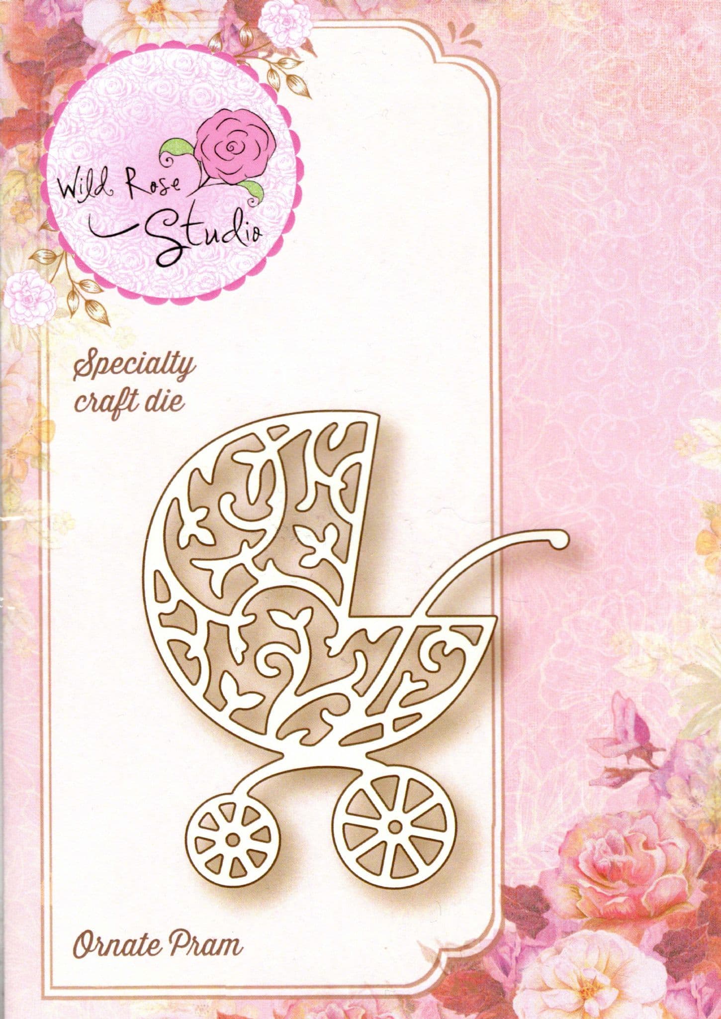 Ornate Pram Speciality Craft Die By Wild Rose Studio - SD040