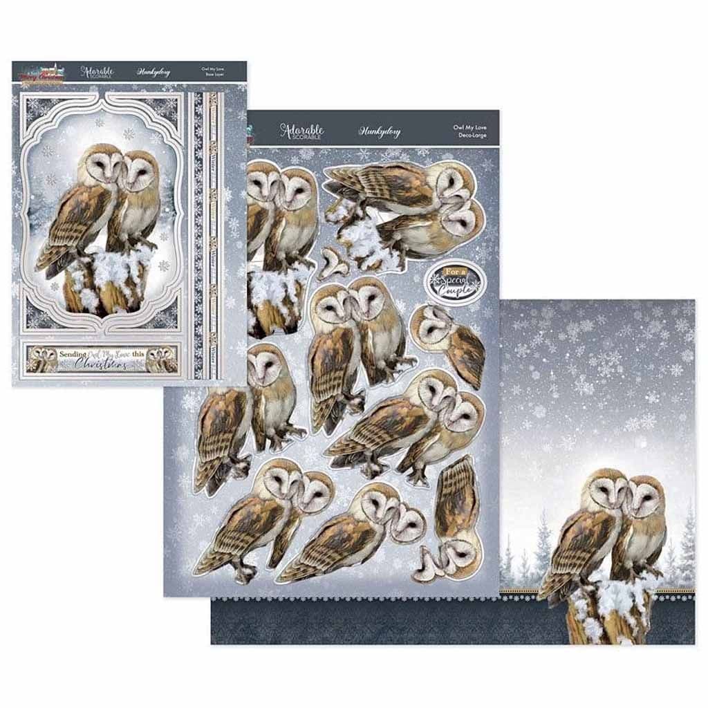 Owl My Love Deco-Large Die Cut 3d Decoupage For Paper Crafts