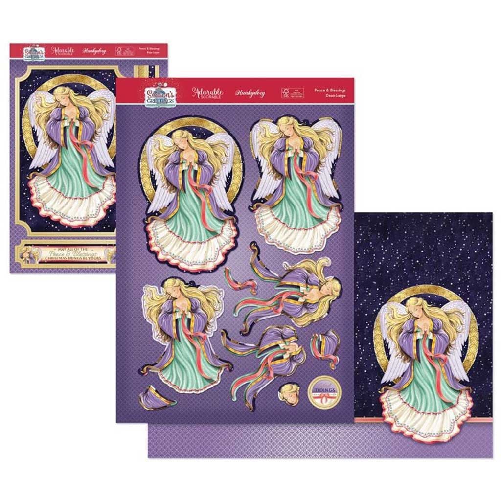 Peace & Blessings Angel Die Cut 3d Decoupage Deco-Large Set