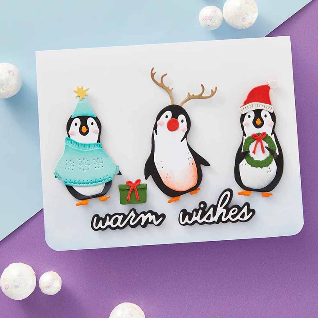 Playful Penguins 16 Metal Craft Dies by Spellbinders