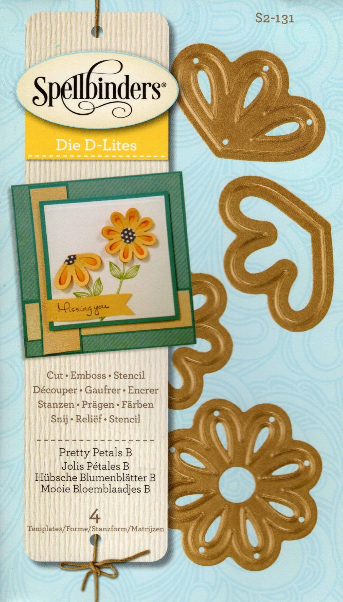 Pretty Petals B Spellbinders Die S2-131