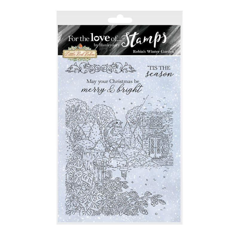 Robin's Winter Garden Clear Rubber Stamp Set From Hunkydory - FTLS763