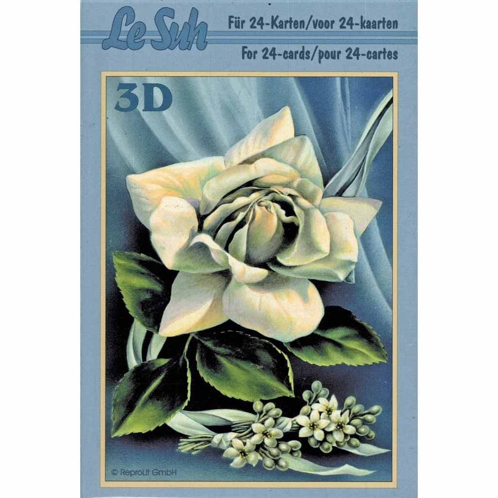 Roses 2 Mini 3D Decoupage Paper Craft Book By Le Suh