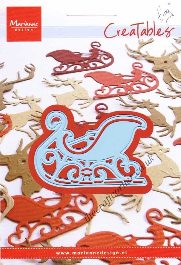 Santa's Sleigh Embossing & Metal Die by Marianne Design