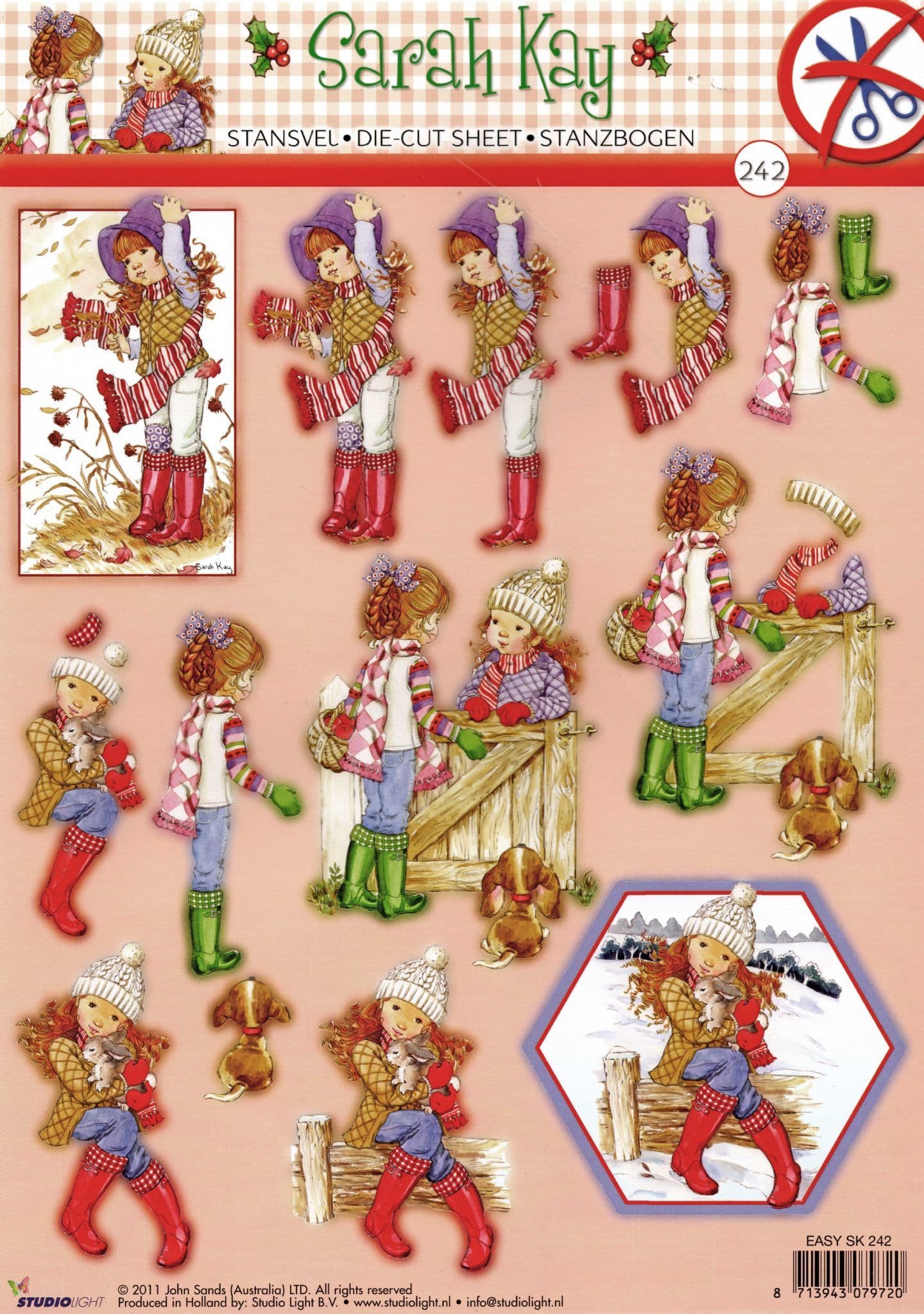 Sarah Kay Autumn Fun Die Cut 3d Decoupage Sheet From Studio Light #242