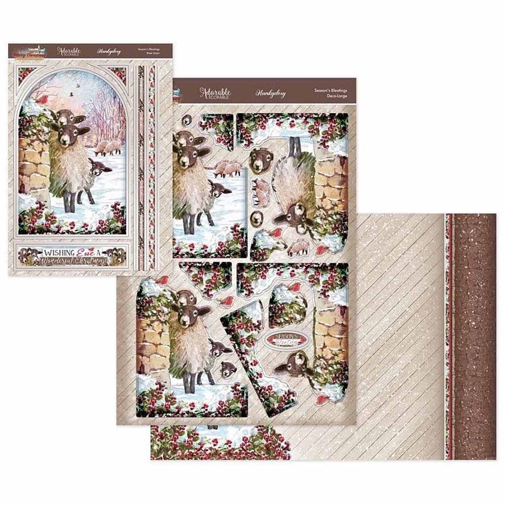 Season's Bleatings Deco-Large Die Cut 3d Decoupage For Paper Crafts