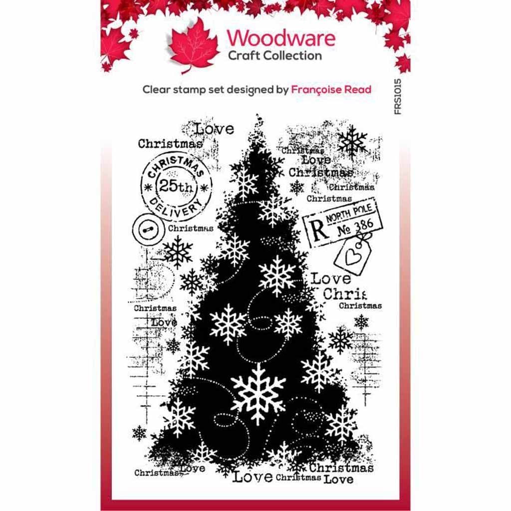 Snow Frosted Tree Clear Rubber Stamp by Francoise Read