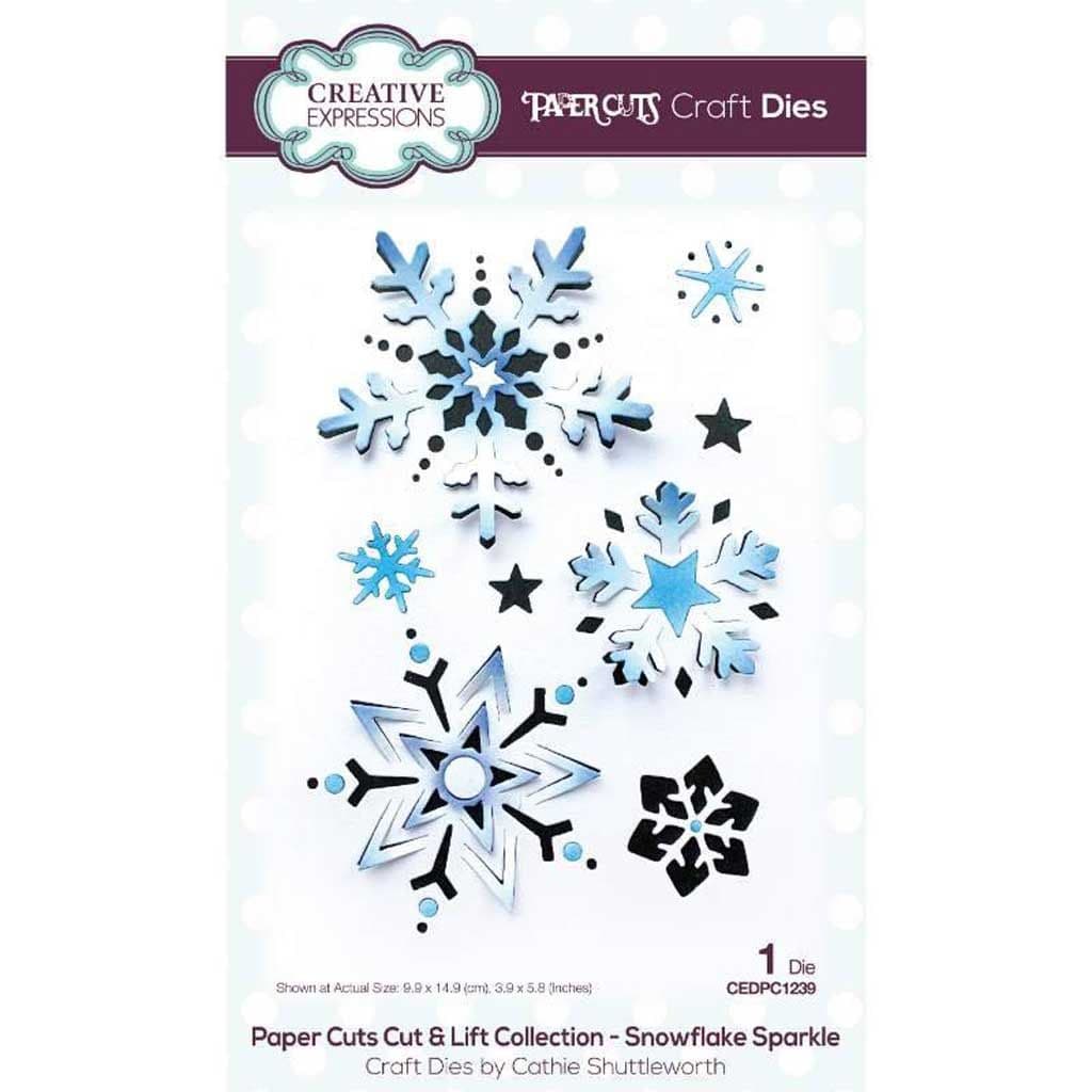 Snowflake Sparkle Paper Cut & Lift Craft Metal Die