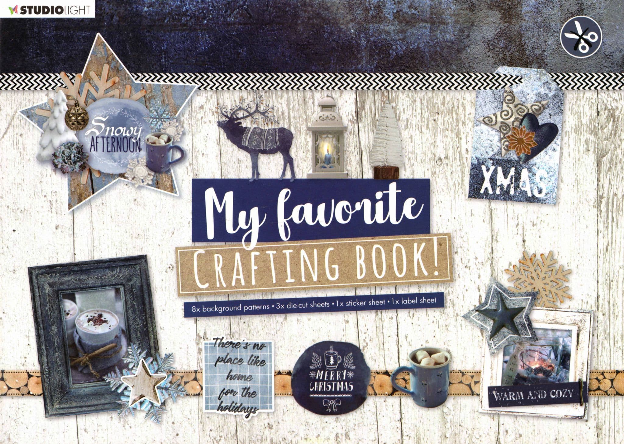 Snowy Afternoon My Favorite Crafting Book Die Cut by Studio Light - No Cutting