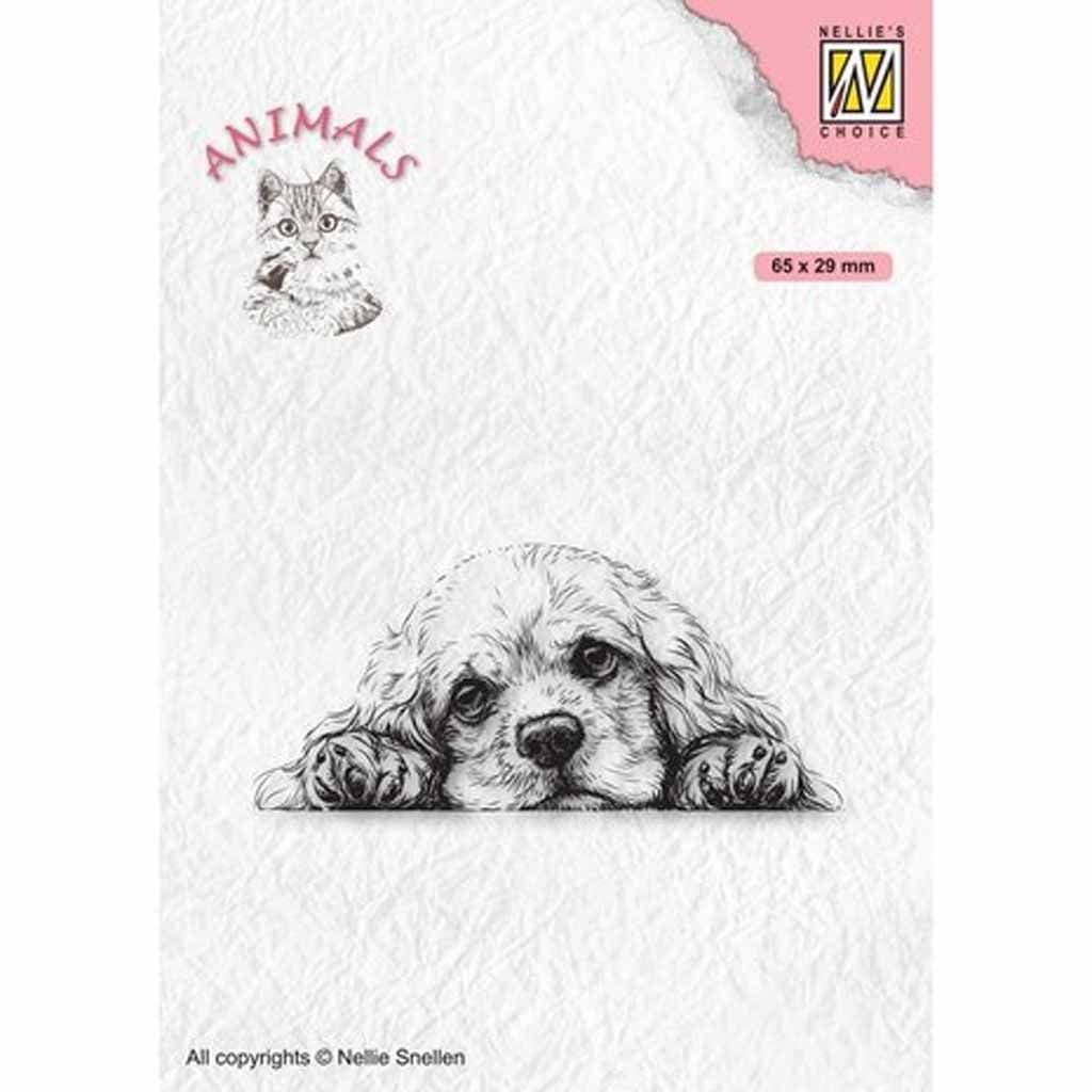 Spaniel Dog Clear Craft Rubber Stamp by Nellie's Choice