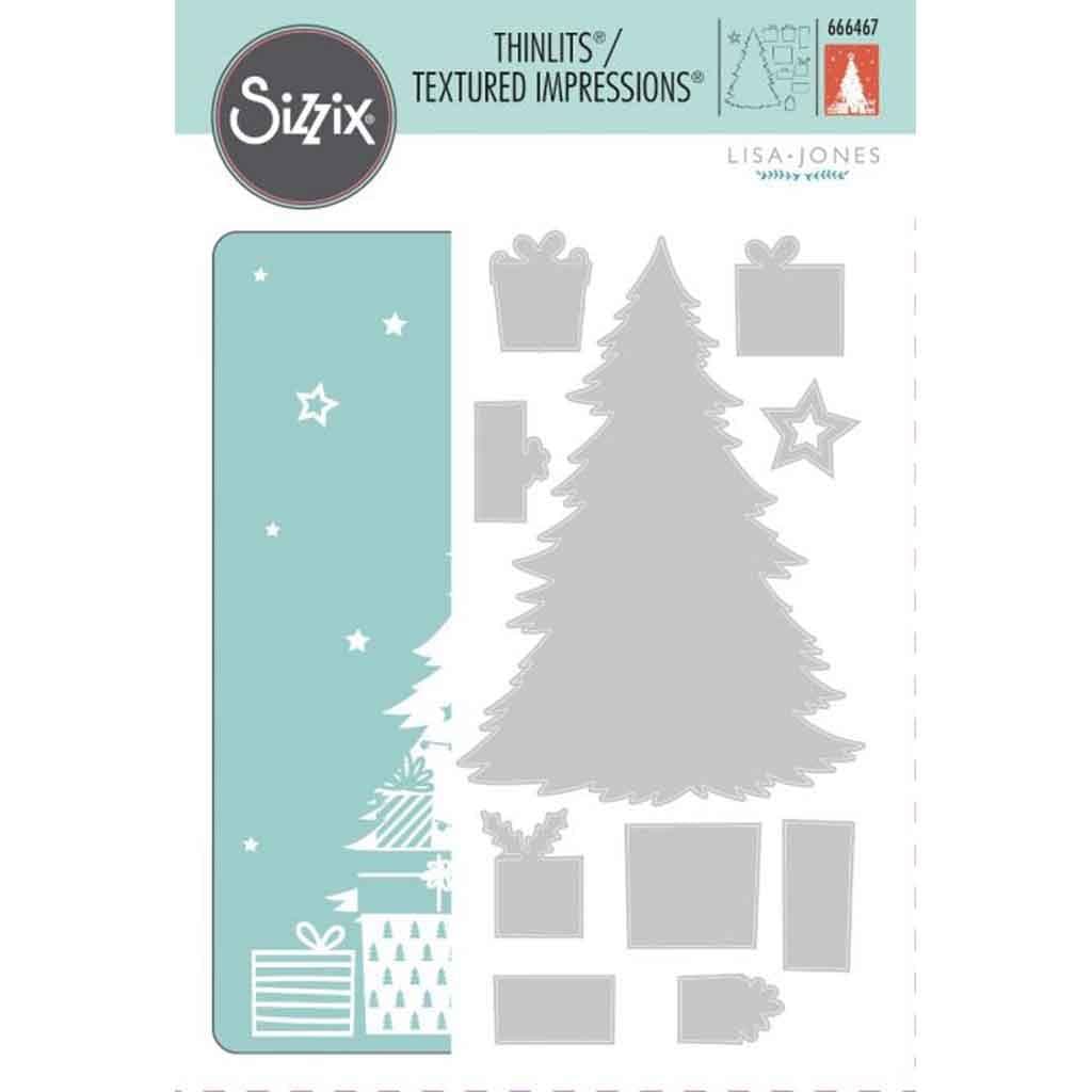 Sparkle Tree By Lisa Jones Thinlits Craft Dies & Embossing Folder