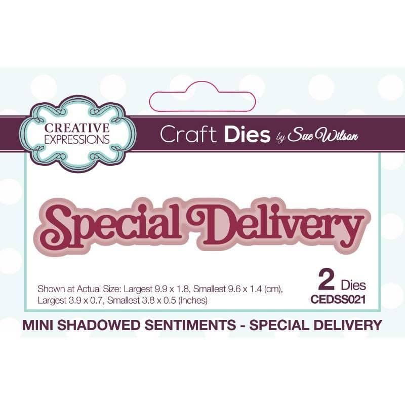 Special Delivery Shadowed Metal Die for Cardmaking & Paper Craft