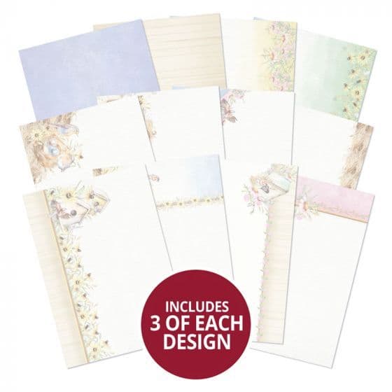 Spring Birdsong Luxury Craft Paper Card Inserts By Hunkydory