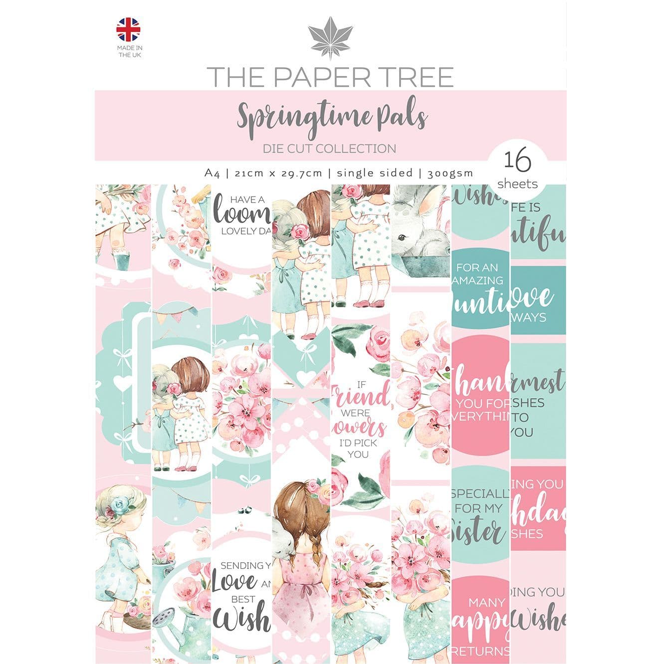 Springtime Pals Die Cut A4 Collection by The Paper Tree