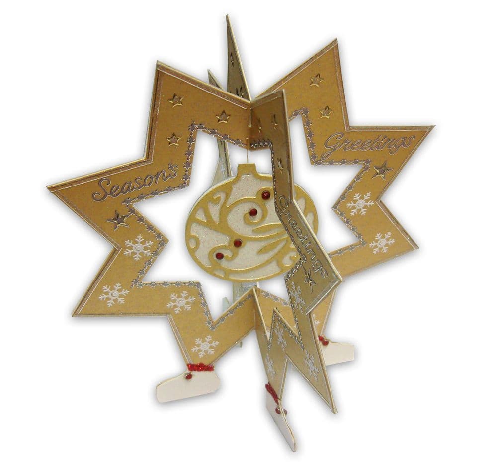 Star Swinging  Craft Metal Die to Create a 3D Paper Card