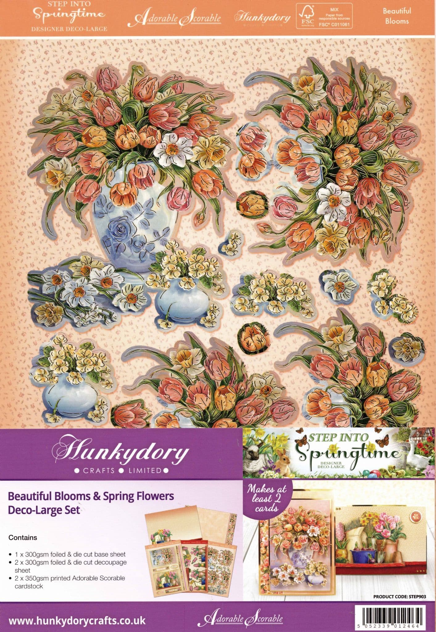 Step into Springtime - Beautiful Blooms & Spring Flowers By Hunkydory