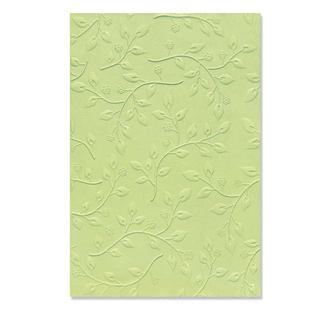 Summer Foliage 3d Sizzix Embossing Folder Paper Crafting