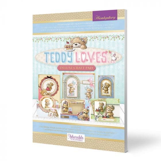 Teddy Loves Deluxe Craft Pad by Hunkydory