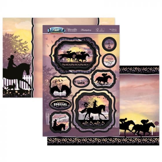 The Odds-On Favourite Horses Sport Luxury Paper Craft Die Cut Toppers