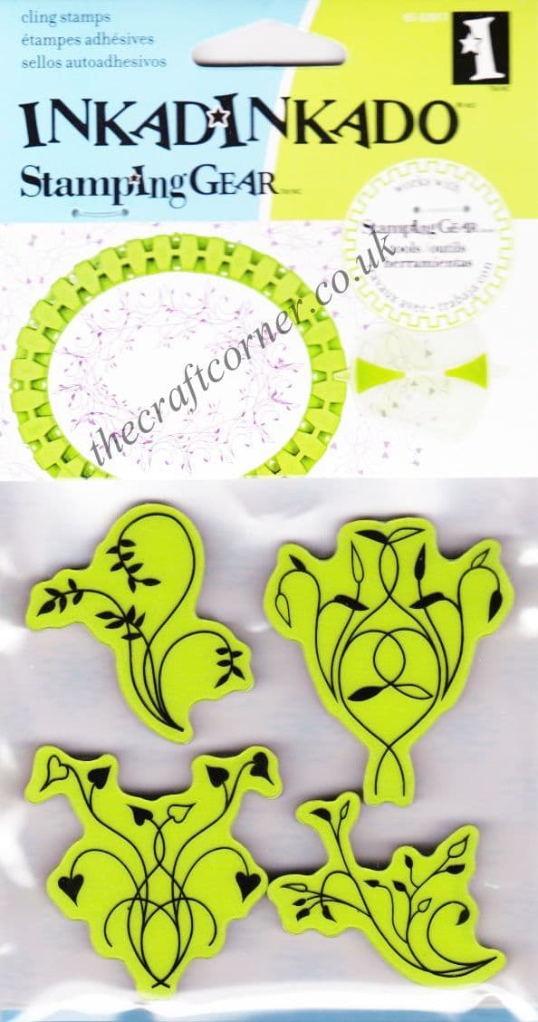 Twisted Vines Cling Rubber Stamps Set From Inkadinkado